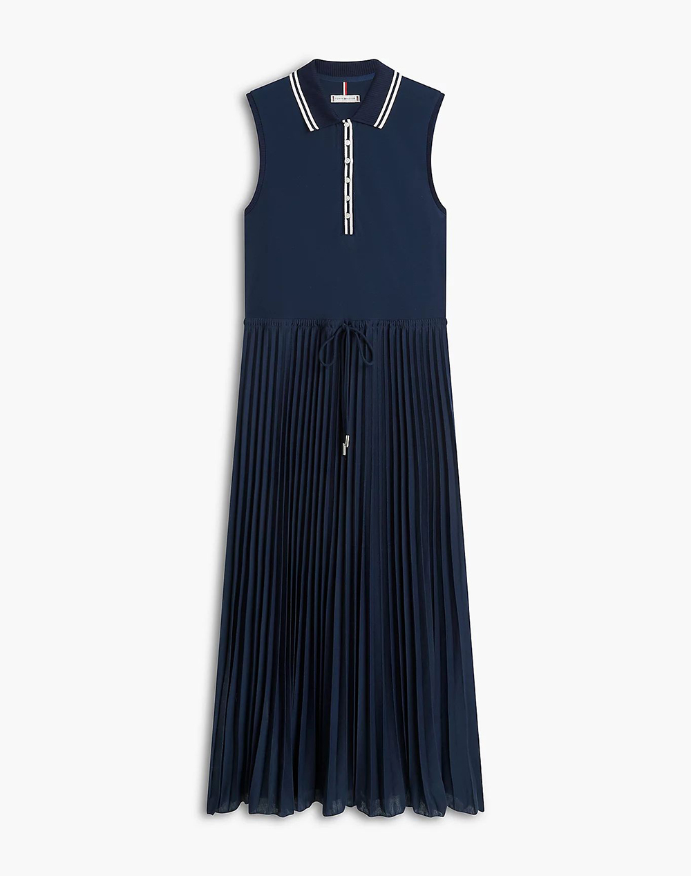 Tommy Hilfiger 1985 Pleated Polo Dress Ns Γυναικα Ρουχα Φορεματα Darkblue Συνθετικο Ww0Ww49621 C1G
