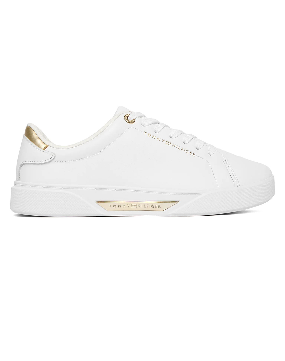Tommy Hilfiger Essential Chic Court Sneaker Γυναικα Παπουτσια Sneakers White Δερμα Fw0fw09019 Ybs - Koolfly