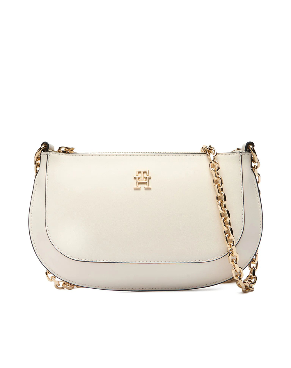 Tommy Hilfiger Th Glam Mini Chain Crossover Γυναικα Αξεσουαρ Τσαντες Cream Απομιμηση Δερματος Aw0Aw18142 Aeo
