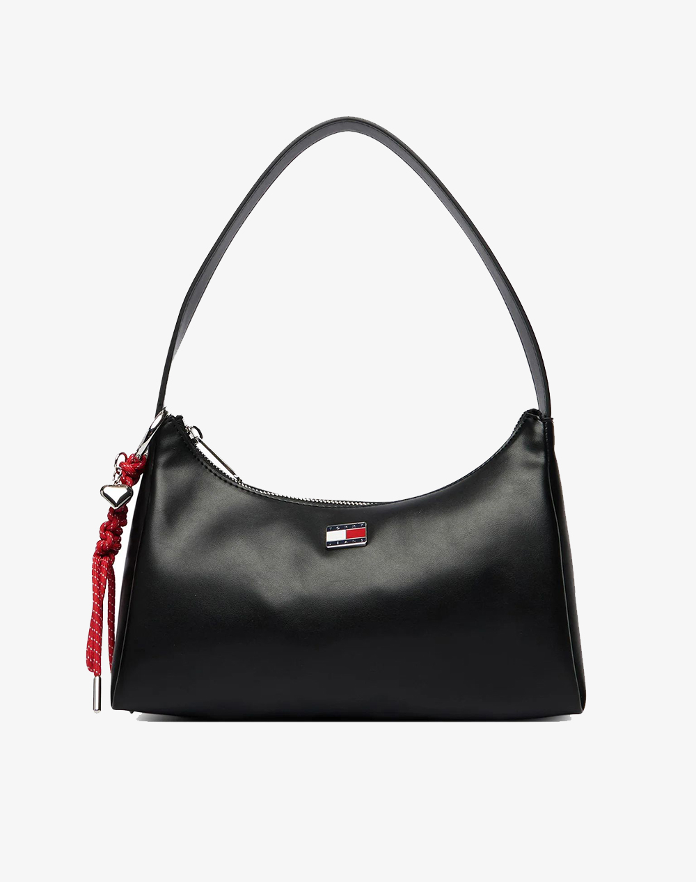 Tommy Hilfiger Tjw City Charm Shoulder Bag Γυναικα Αξεσουαρ Τσαντες Black Απομιμηση Δερματος Aw0Aw18458 Bds