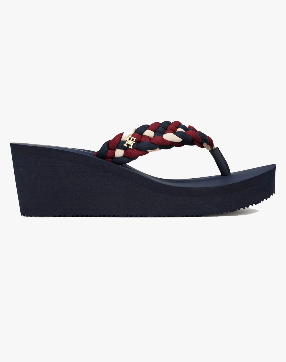 Tommy Hilfiger Th Wedge Braided Summer Sandal Γυναικα Παπουτσια Σαγιοναρες Navyblue Συνθετικο Fw0fw09198 0Gy - Koolfly