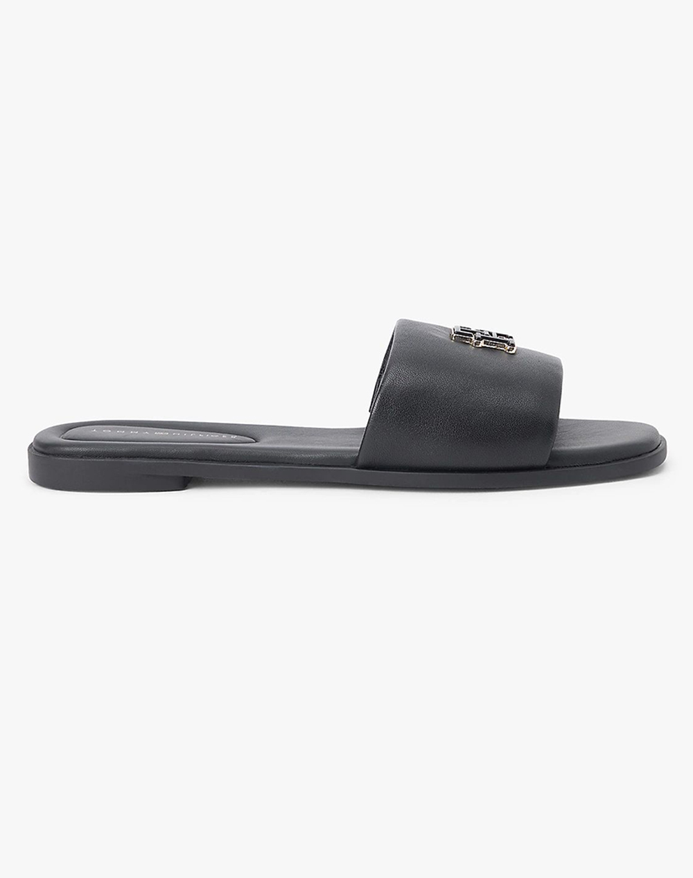 Tommy Hilfiger Th Logo Hardware Leather Mule Γυναικα Παπουτσια Εσπαντριγιες/Σανδαλια Black Δερμα Fw0fw09292 Bds - Koolfly