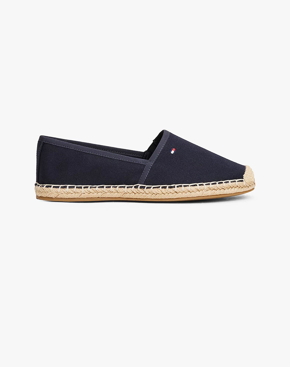 Tommy Hilfiger Flag Canvas Espadrille Γυναικα Παπουτσια Εσπαντριγιες/Σανδαλια Darkblue Βαμβακι Fw0Fw08541 Dw6