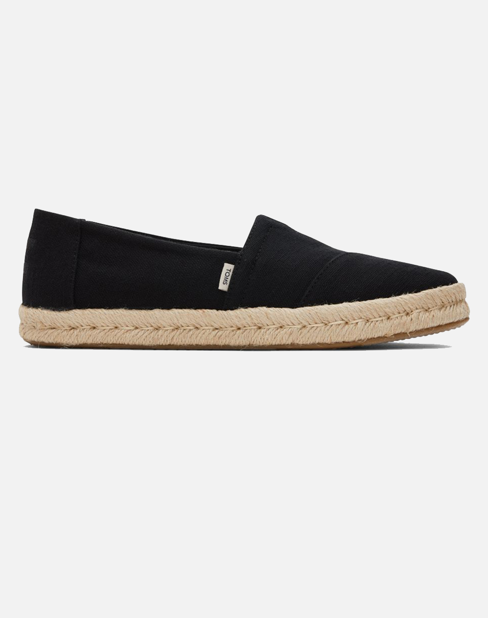 Toms Blk Rec Slubby Wm Alrope Esp Γυναικα Παπουτσια Εσπαντριγιες/Σανδαλια Black Βαμβακιυφασμα 10020687 Black