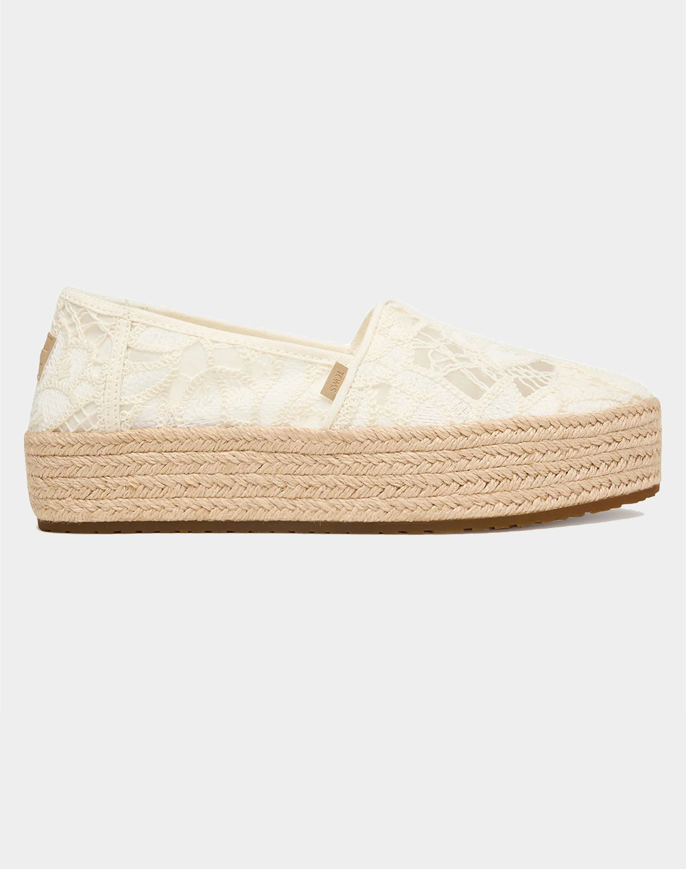 Toms Egr Flo Cro Wm Valcia Esp Γυναικα Παπουτσια Εσπαντριγιες/Σανδαλια Biege Υφασμα 10023045 Natural