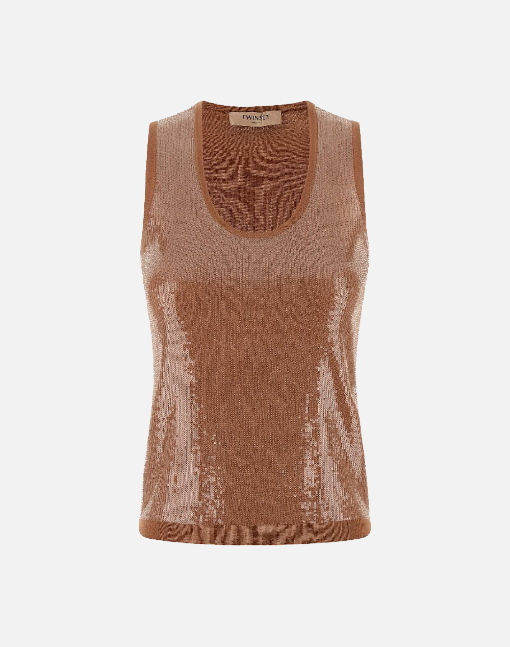 Twinset Τοπ Γυναικα Ρουχα Μπλουζες Τοπ/Κορμακια Brown Βαμβακισυνθετικο 261Tp3301 13168