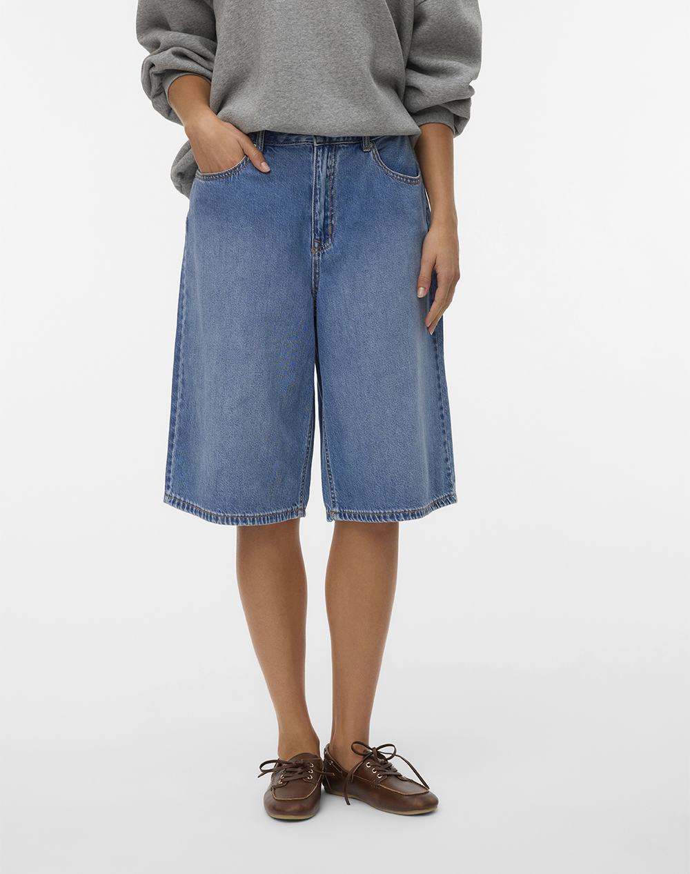 Vero Moda Vmalvida Mr Denim Jorts Li3156 Γυναικα Ρουχα Σορτς / Βερμουδες Βερμουδες Denimblue Βαμβακισυνθετικο 10342079 Medium Blue Denim