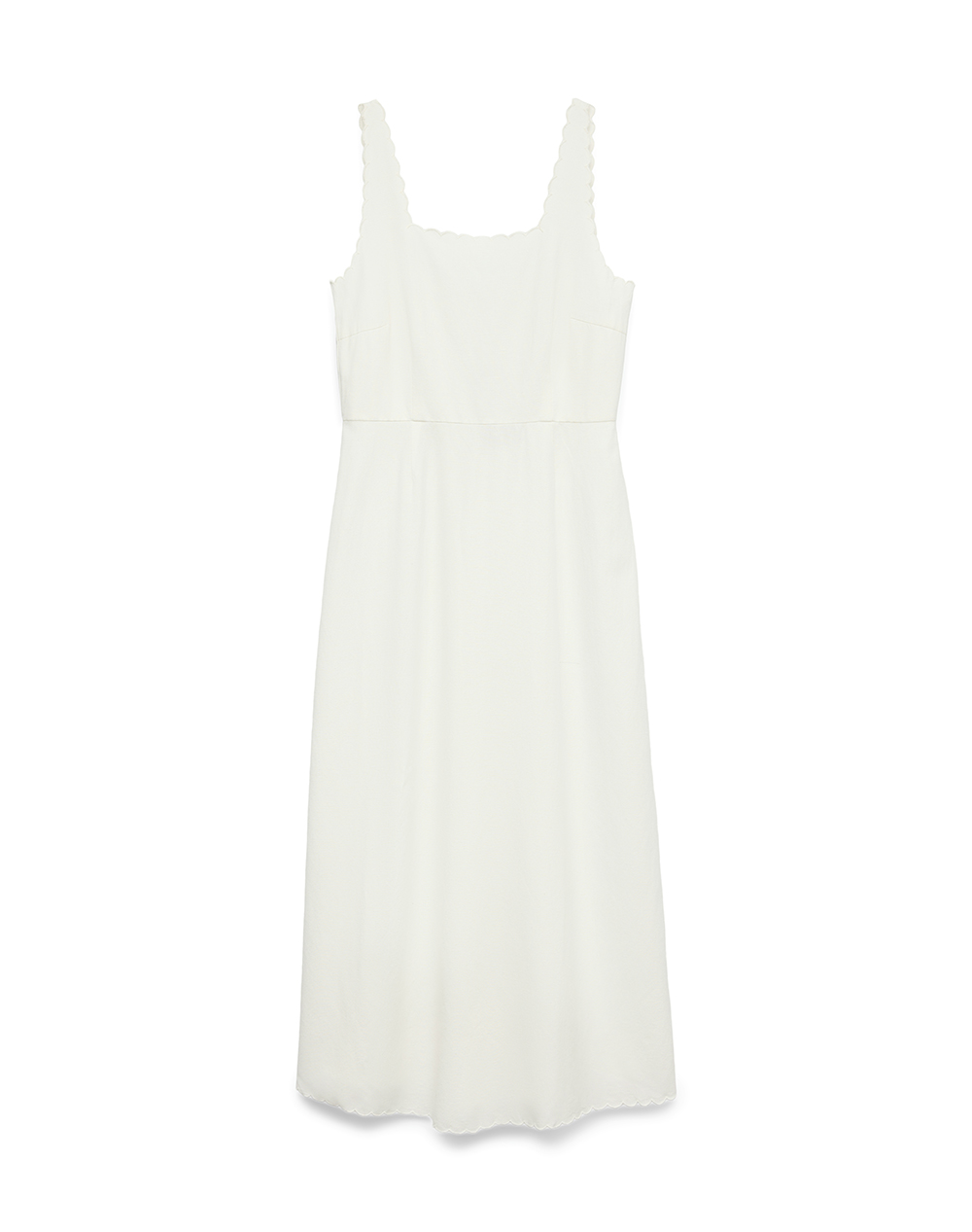 Vero Moda Vmjulietta Singlet 7/8 Dress Wvn Btq Γυναικα Ρουχα Φορεματα White Βαμβακιβισκοζλινο 10341721 Snow White