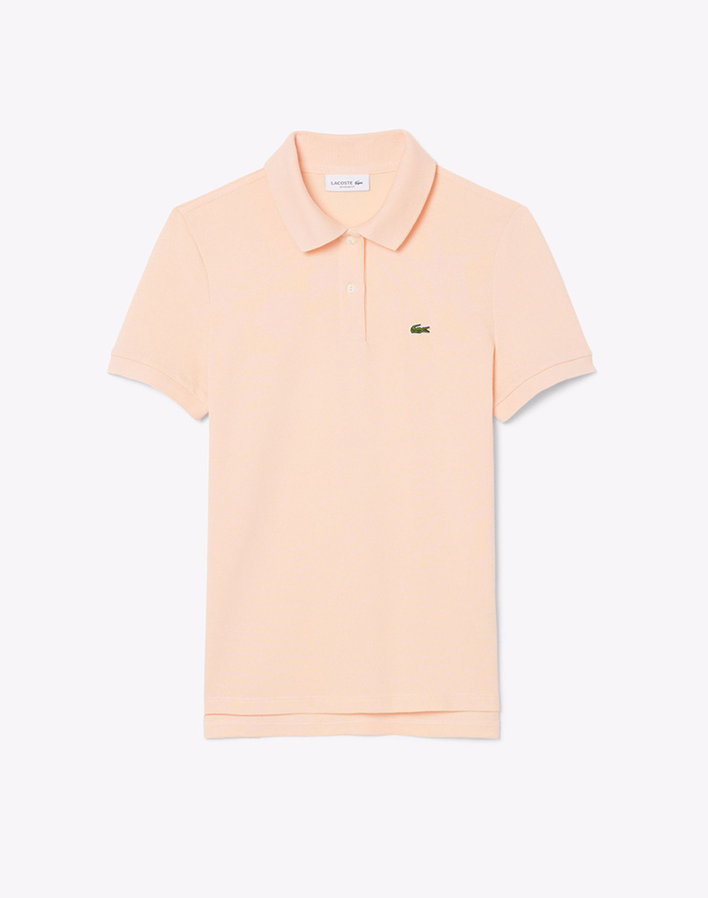 Lacoste Μπλουζα Κμ Short Sleeved Ribbed Collar Shirt Γυναικα Ρουχα Μπλουζες Polo Lightcoral Βαμβακι 3Pf7839 Big