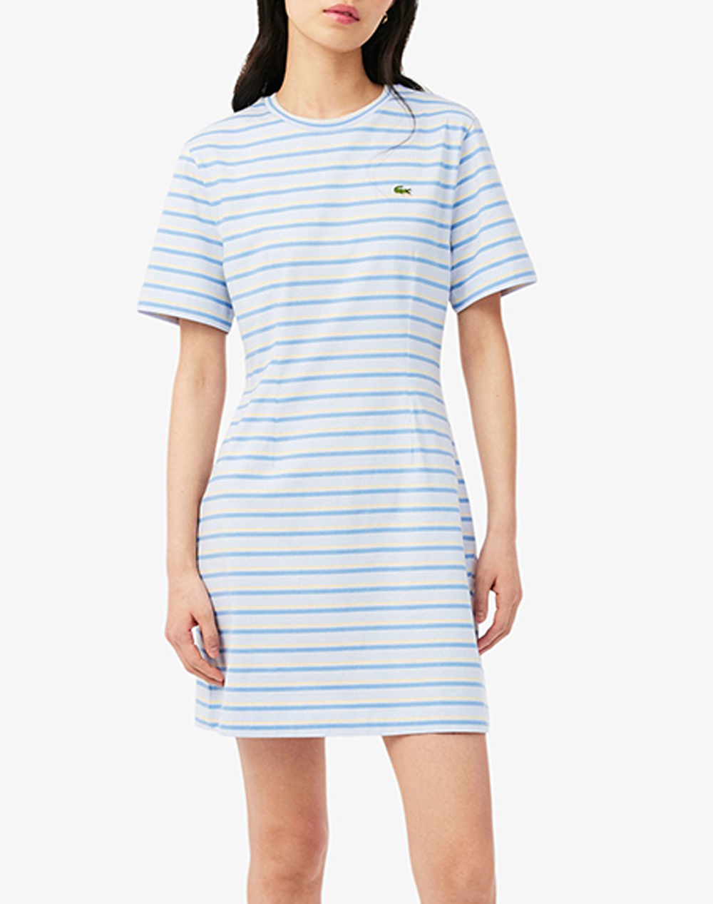 Lacoste Φορεμα Κμ Dress Ss Γυναικα Ρουχα Φορεματα Lightblue Βαμβακι 3Ef0263 4Bi