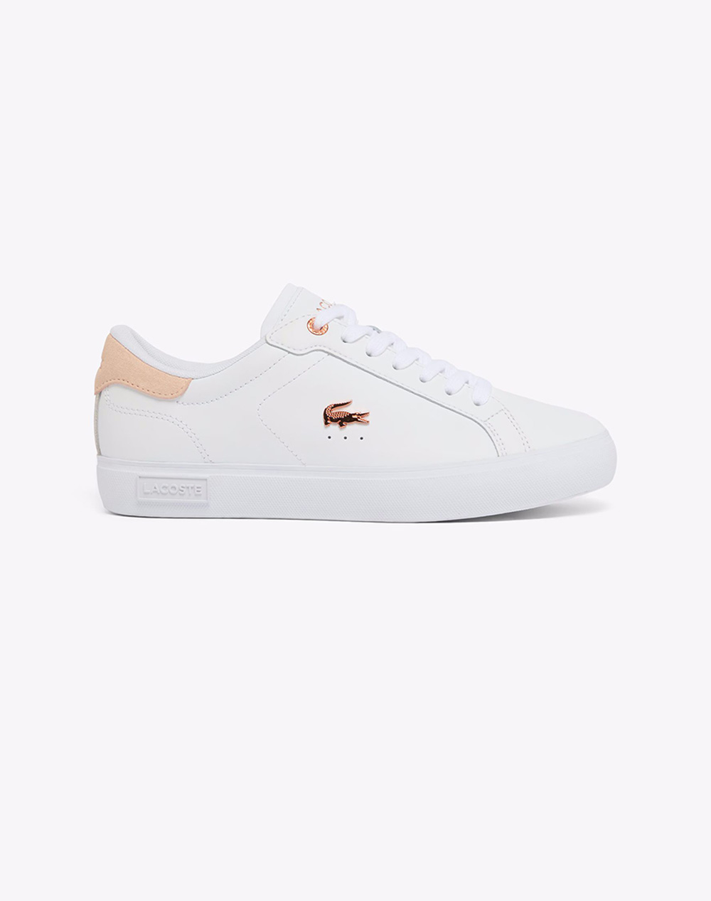 Lacoste Υποδημα Γυναικειο Powercourt 126 4 Powercourt 126 4 Sfa Γυναικα Παπουτσια Sneakers White Δερμασουετ 37 51Sfa01931Y9 0000