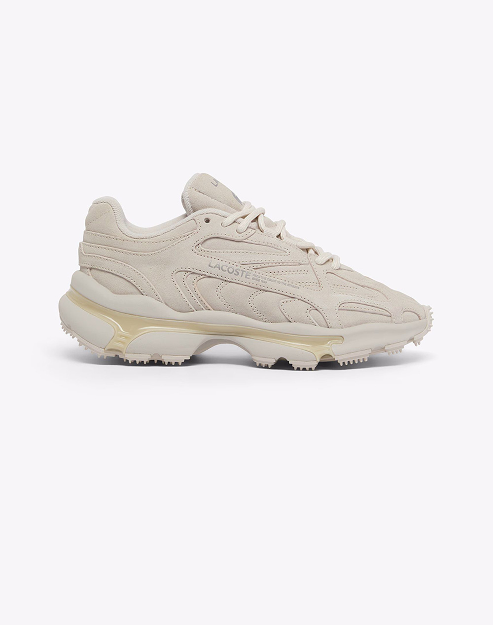 Lacoste Υποδημα Γυναικειο L003 2K24 126 1 L003 2K24 126 1 Sfa Γυναικα Παπουτσια Sneakers Ecru Σουετ 37 51Sfa002818C 0000