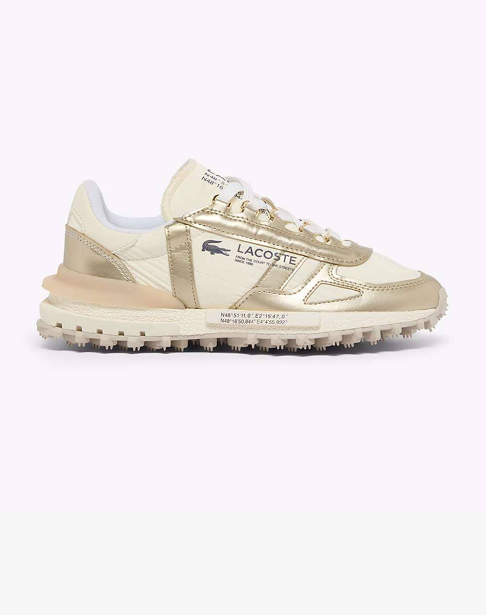 Lacoste Υποδημα Γυναικειο Elite Active 126 7 Γυναικα Παπουτσια Sneakers Gold Απομιμηση Δερματοςσυνθετικο 37 51Sfa0168216 0000