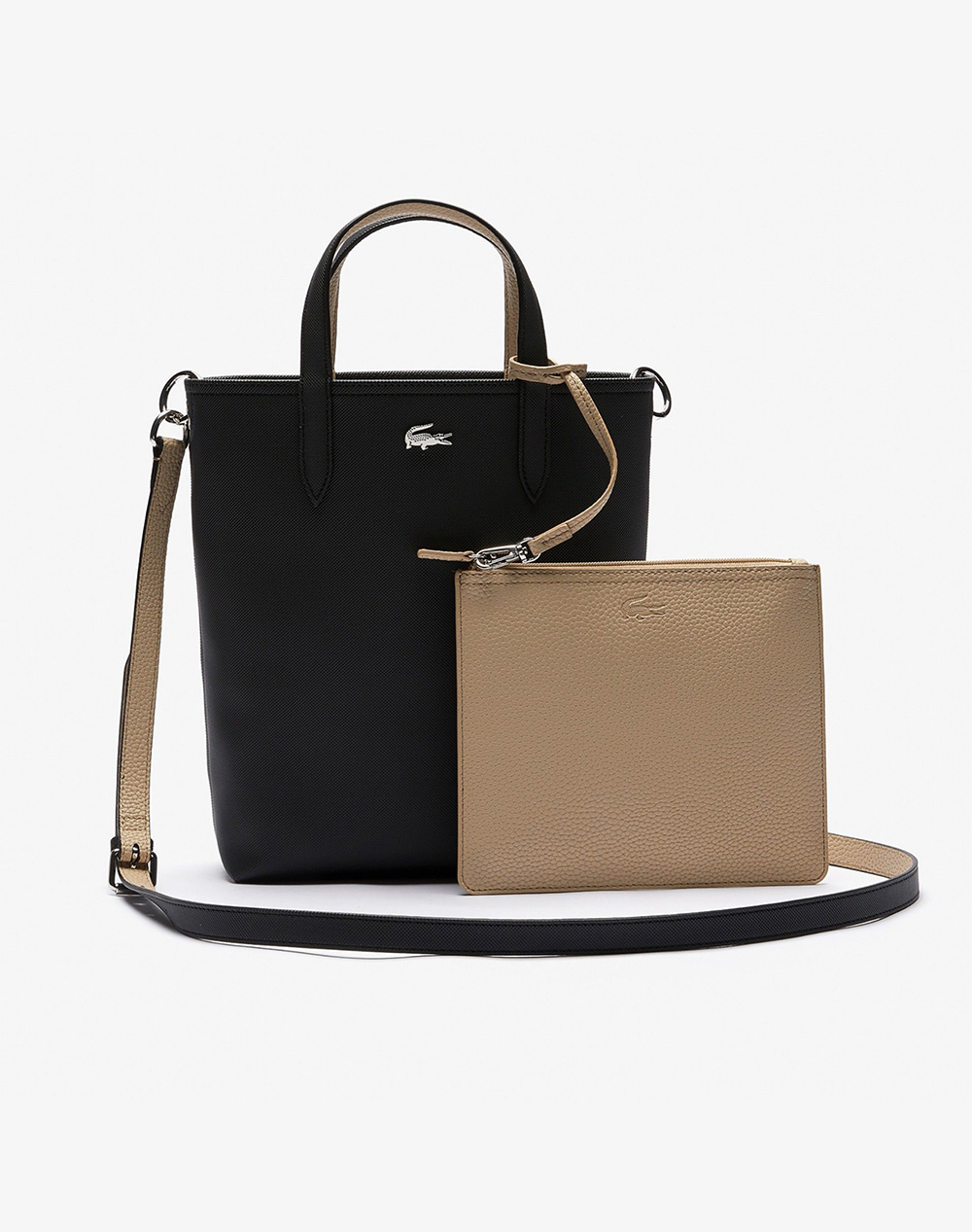 Lacoste Τσαντα Vertical Shopping Bag Γυναικα Αξεσουαρ Τσαντες Jetblack Συνθετικο 3Nf2991aa A91 - Koolfly