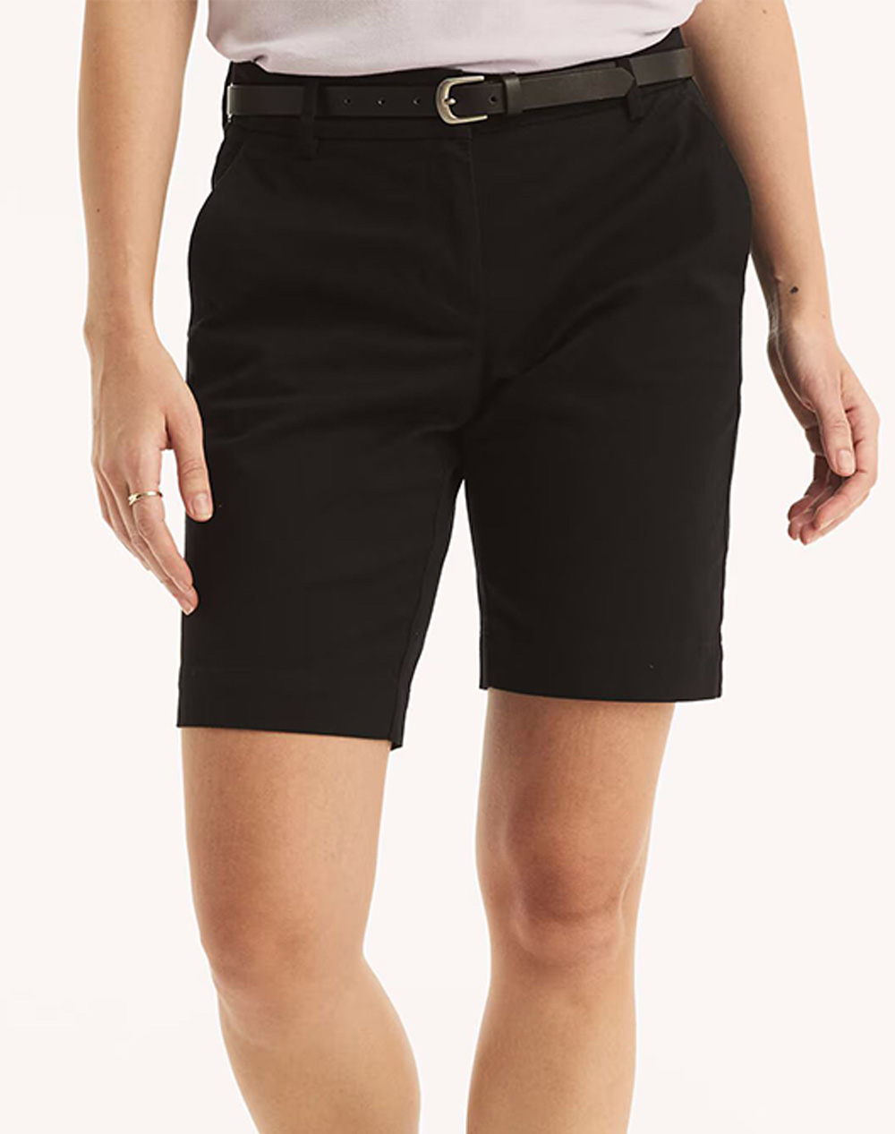 Nautica Βερμουδα/Σορτς 10 Anchor Stretch Twill Solid Short Γυναικα Ρουχα Σορτς / Βερμουδες Βερμουδες Black Βαμβακιμε Ελασταν 3Nc45B702 0Tb