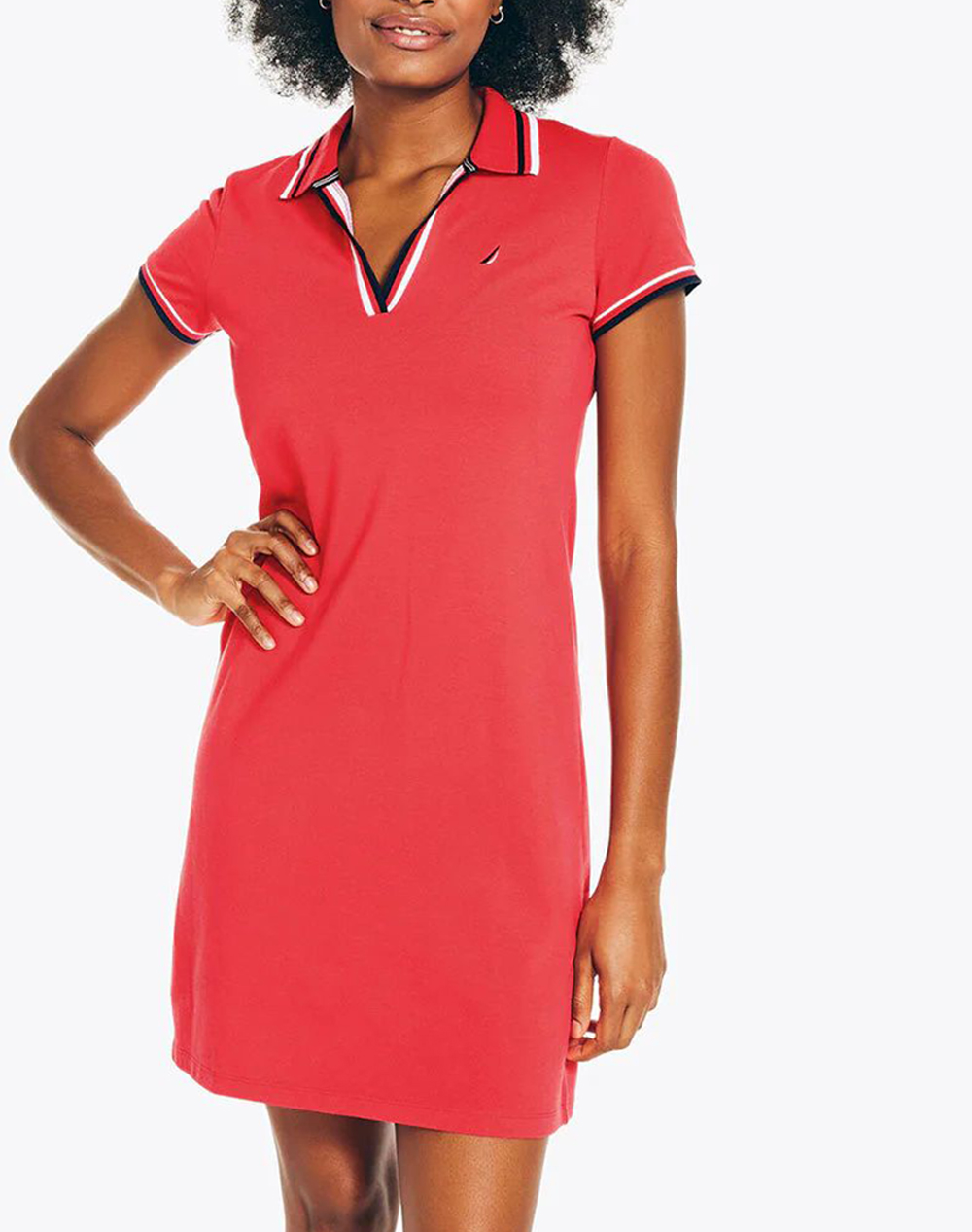Nautica Φορεμα S/S Tipped Knit Ocean Polo Dress Γυναικα Ρουχα Φορεματα Red Βαμβακι,Με Ελασταν,Συνθετικο 3Nc25d603 6Vw - Koolfly