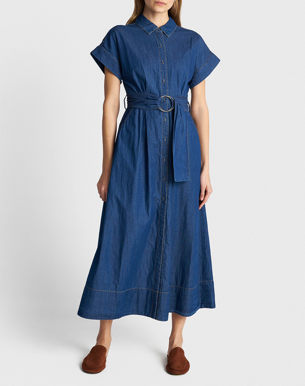 Ale Φορεμα&Ζωνη Γυναικα Ρουχα Φορεματα Denimblue Βαμβακι 8923177 Mple