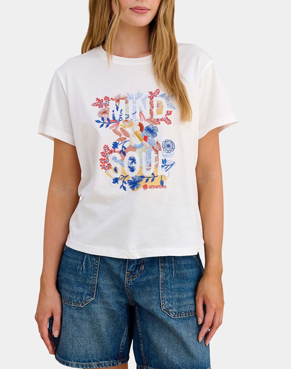 Attrattivo Μπλουζα Γυναικα Ρουχα Μπλουζες Τ Shirt White Βαμβακι 9923150 Leyko