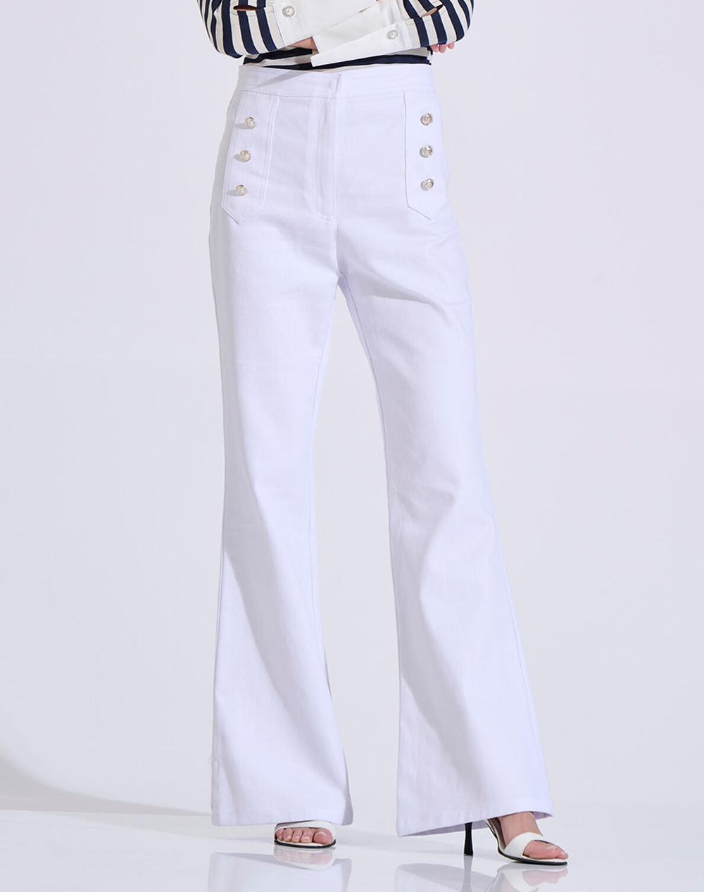 Bill Cost Παντελονι Γυναικα Ρουχα Παντελονια Jean/5P/Cargo White Βαμβακι 10 200188 0 Λευκο