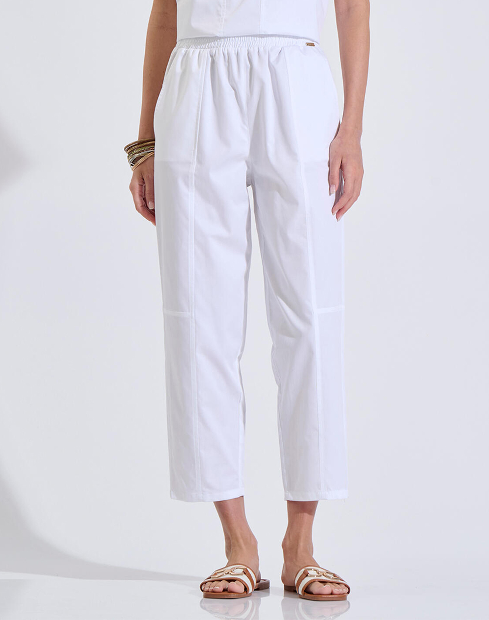Bill Cost Παντελονι Γυναικα Ρουχα Παντελονια Chinos White Βαμβακι 10 180335 0 Λευκο