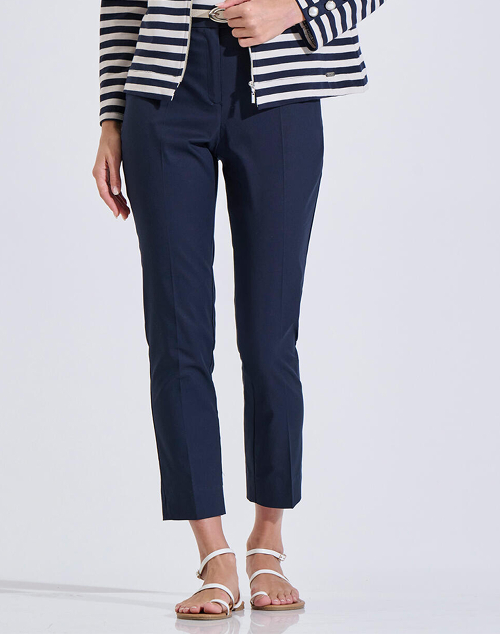 Bill Cost Παντελονι Γυναικα Ρουχα Παντελονια Chinos Blue Βαμβακιμε Ελασταν 10 060824 0 Μπλε