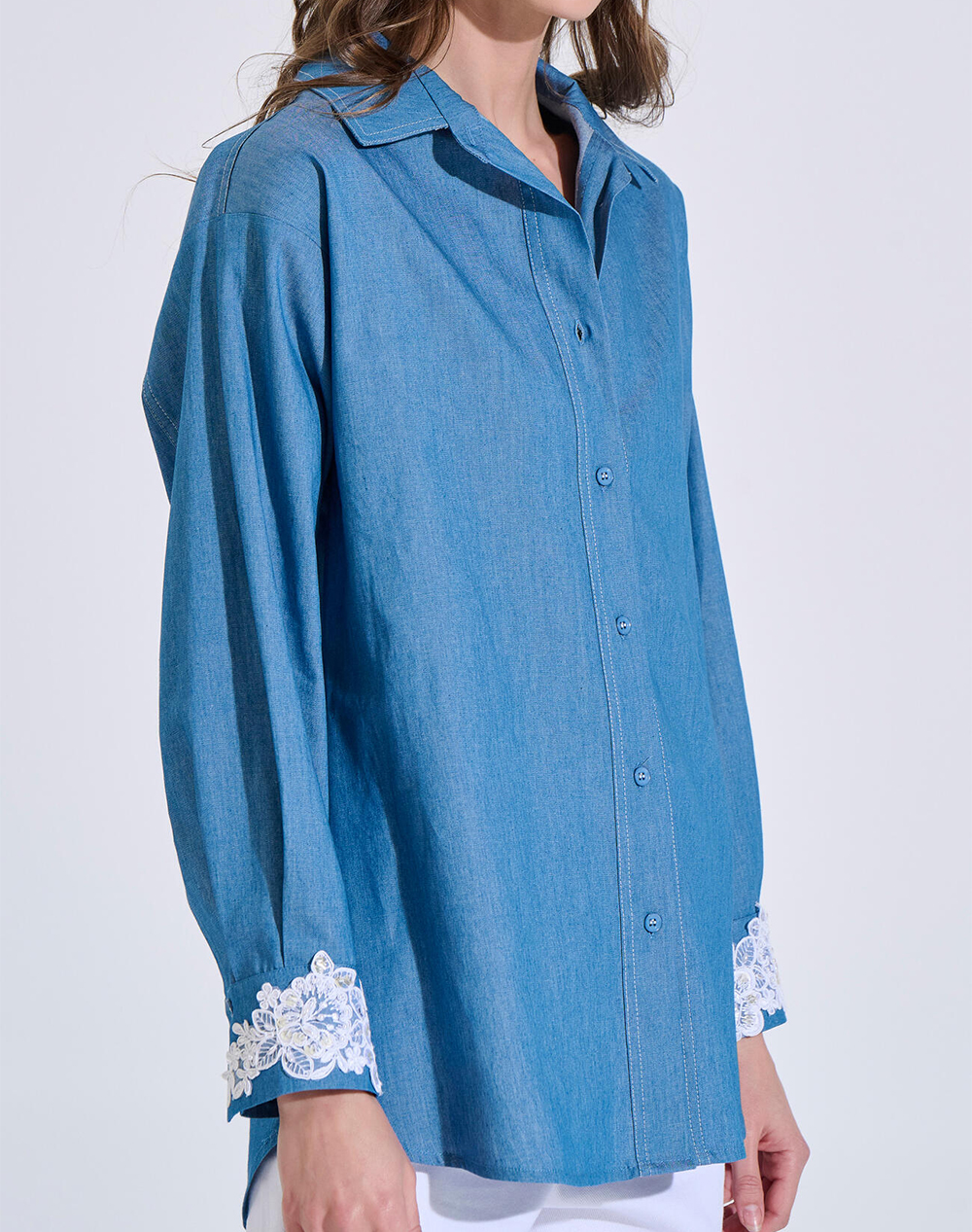 Bill Cost Πουκαμισο Γυναικα Ρουχα Πουκαμισα Denimblue Βαμβακι 10 200191 0 Μπλε