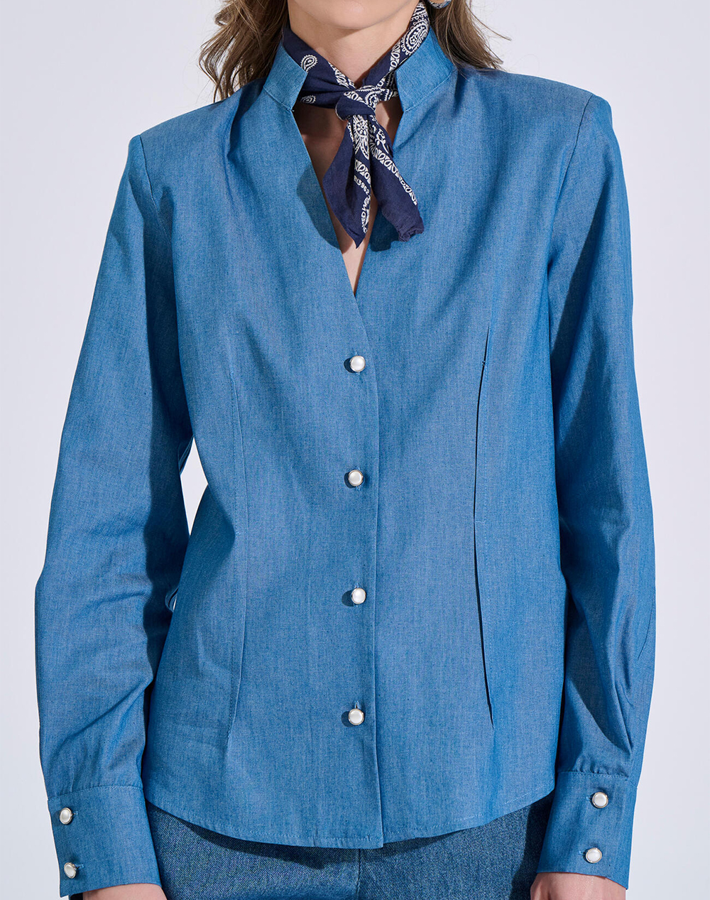 Bill Cost Πουκαμισο Γυναικα Ρουχα Πουκαμισα Denimblue Βαμβακι 10 200192 0 Μπλε