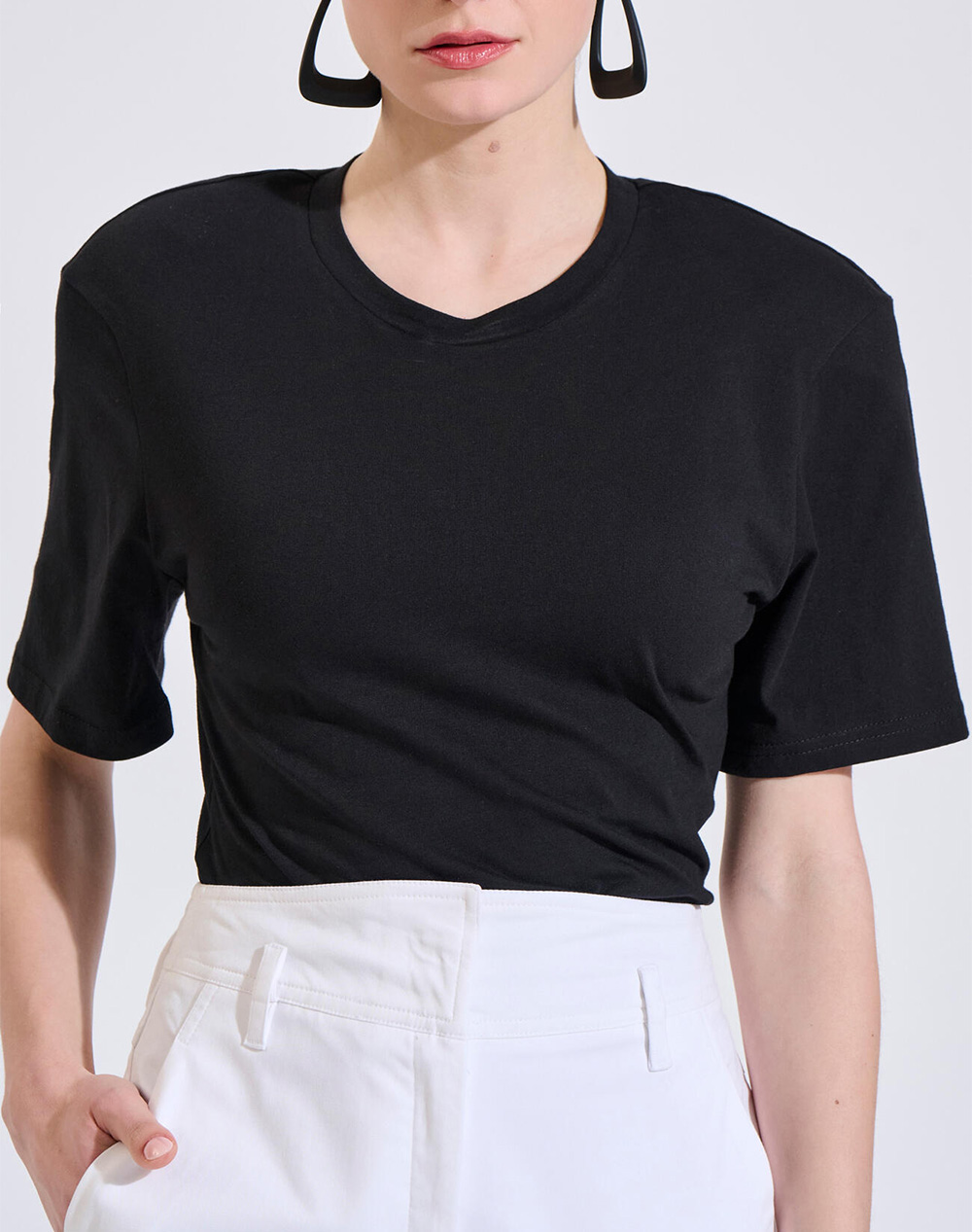 Bill Cost Μπλουζα Γυναικα Ρουχα Μπλουζες Τ Shirt Black Βαμβακι 10 120709 0 Μαύρο