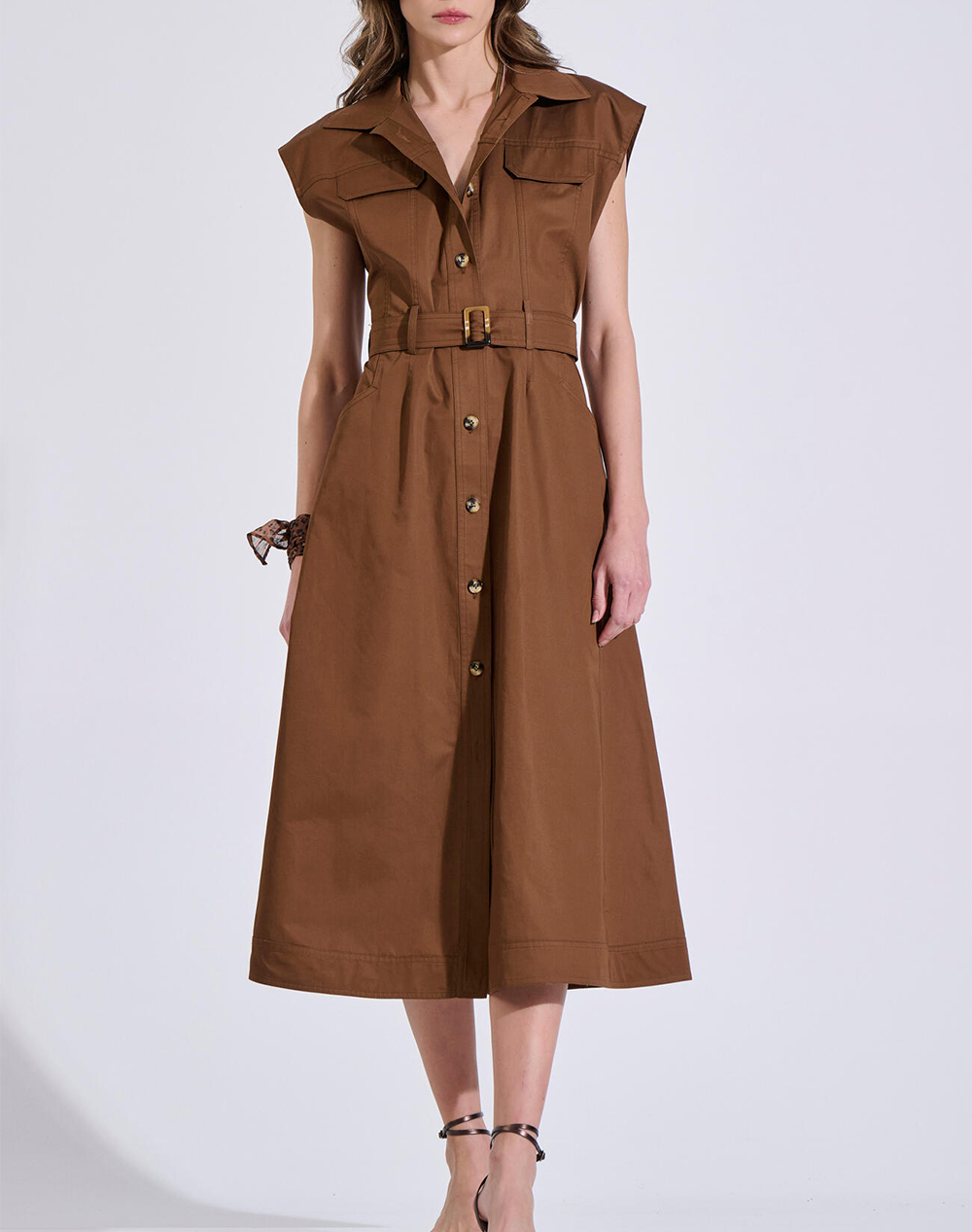 Bill Cost Φορεμα Γυναικα Ρουχα Φορεματα Brown Βαμβακι 10 180339 0 Καφε