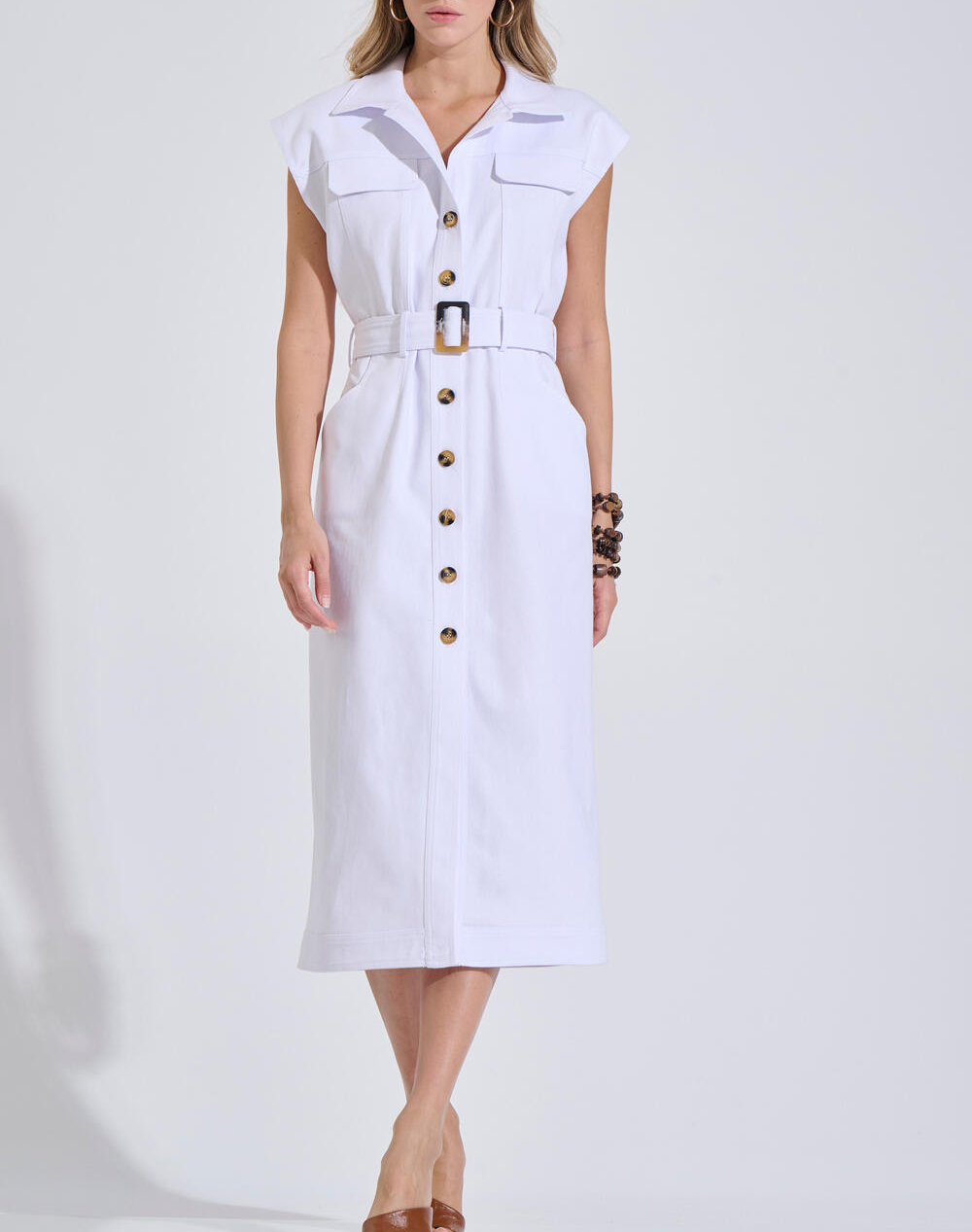 Bill Cost Φορεμα Γυναικα Ρουχα Φορεματα White Βαμβακι 10 200202 0 Λευκο