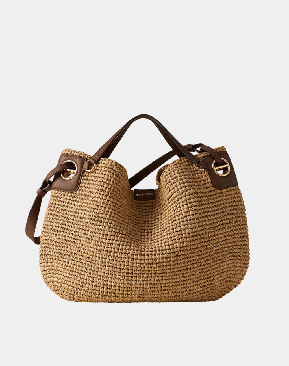 Borbonese Borbonese Handbag Pp(T)Leather Ital.Origin Γυναικα Αξεσουαρ Τσαντες Tan Δερμασυνθετικο P2691010194 0187 330