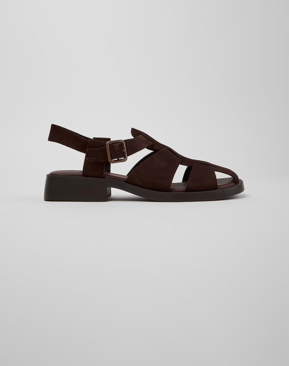 Camper Becka Cola/Dana Ebony Γυναικα Παπουτσια Εσπαντριγιες/Σανδαλια Brown Δερμα K201489 012 012