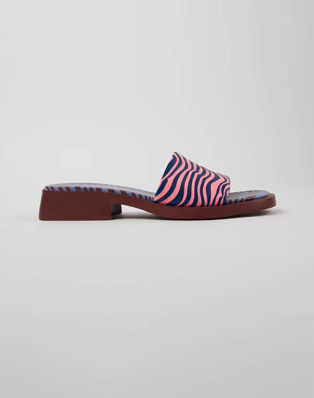 Camper Gobi Nudo Stripes Sandia/Dana Garnet Γυναικα Παπουτσια Εσπαντριγιες/Σανδαλια Multi Δερμα K201740 015 015