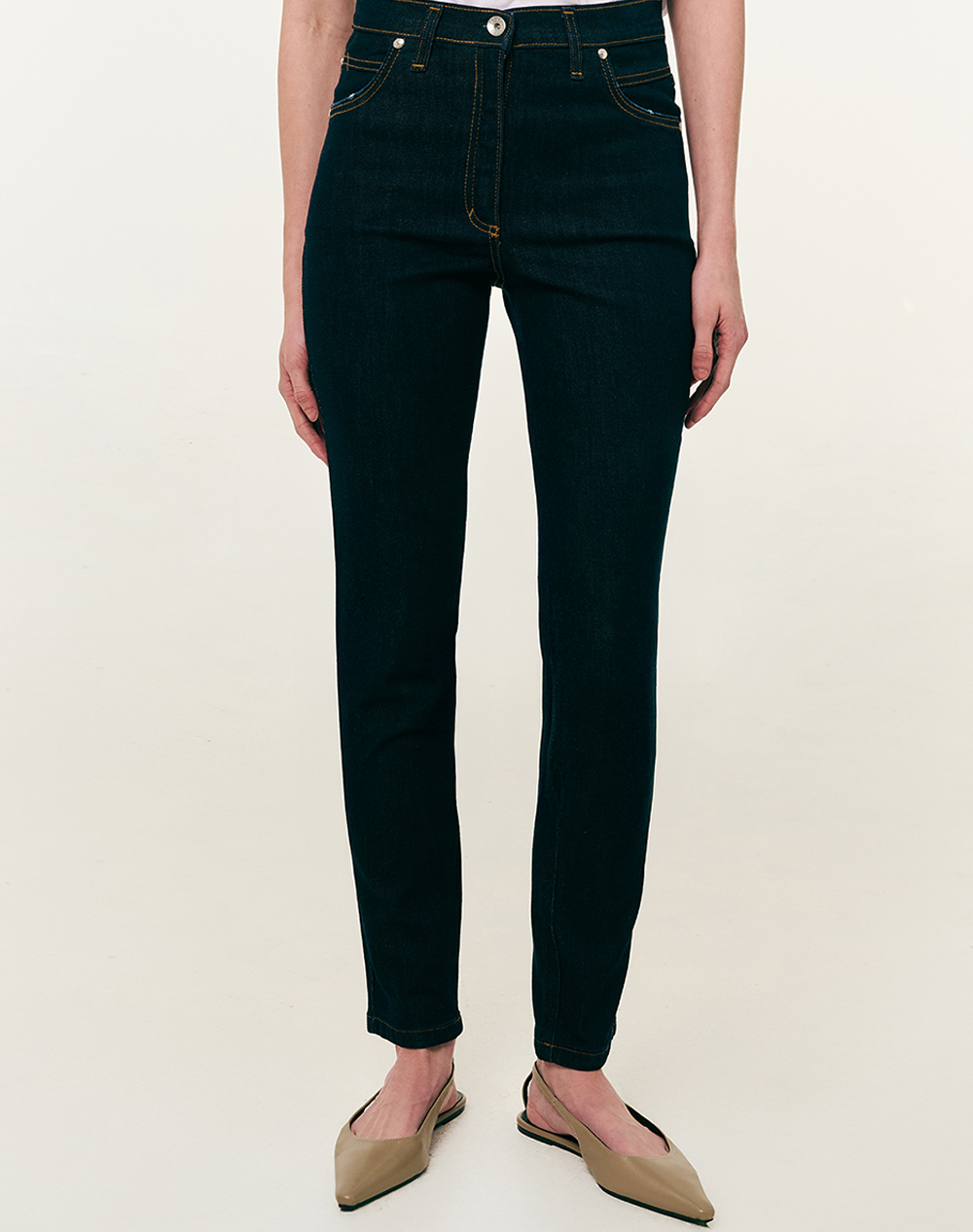 Forel Παντελονι Γυναικα Ρουχα Παντελονια Jean/5P/Cargo Denimdarkblue Βαμβακιμε Ελαστανσυνθετικο 082.20.01.073 Μπλε