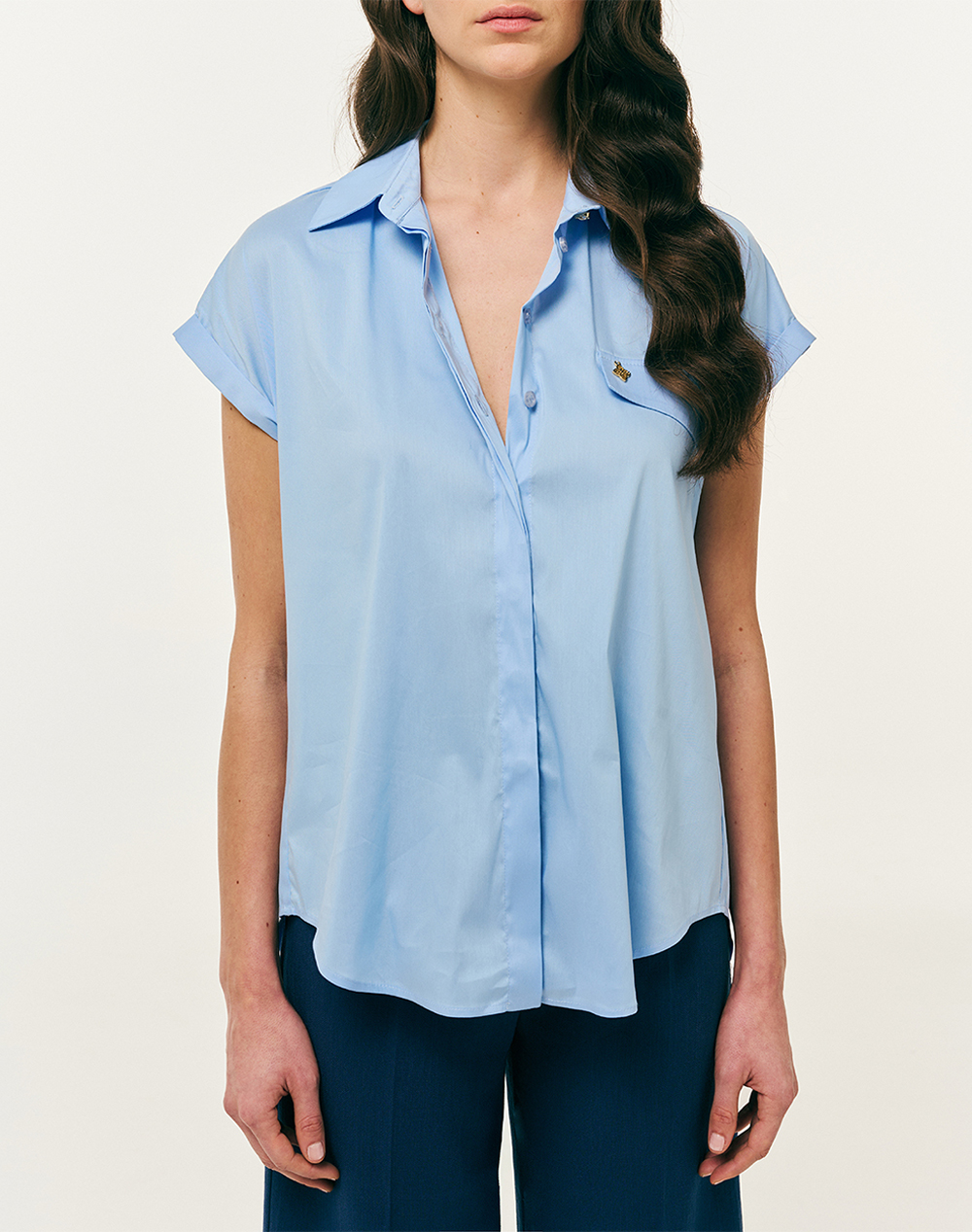 Forel Πουκαμισο Γυναικα Ρουχα Πουκαμισα Ciel Βαμβακιμε Ελαστανσυνθετικο 082.80.01.014 Σιελ