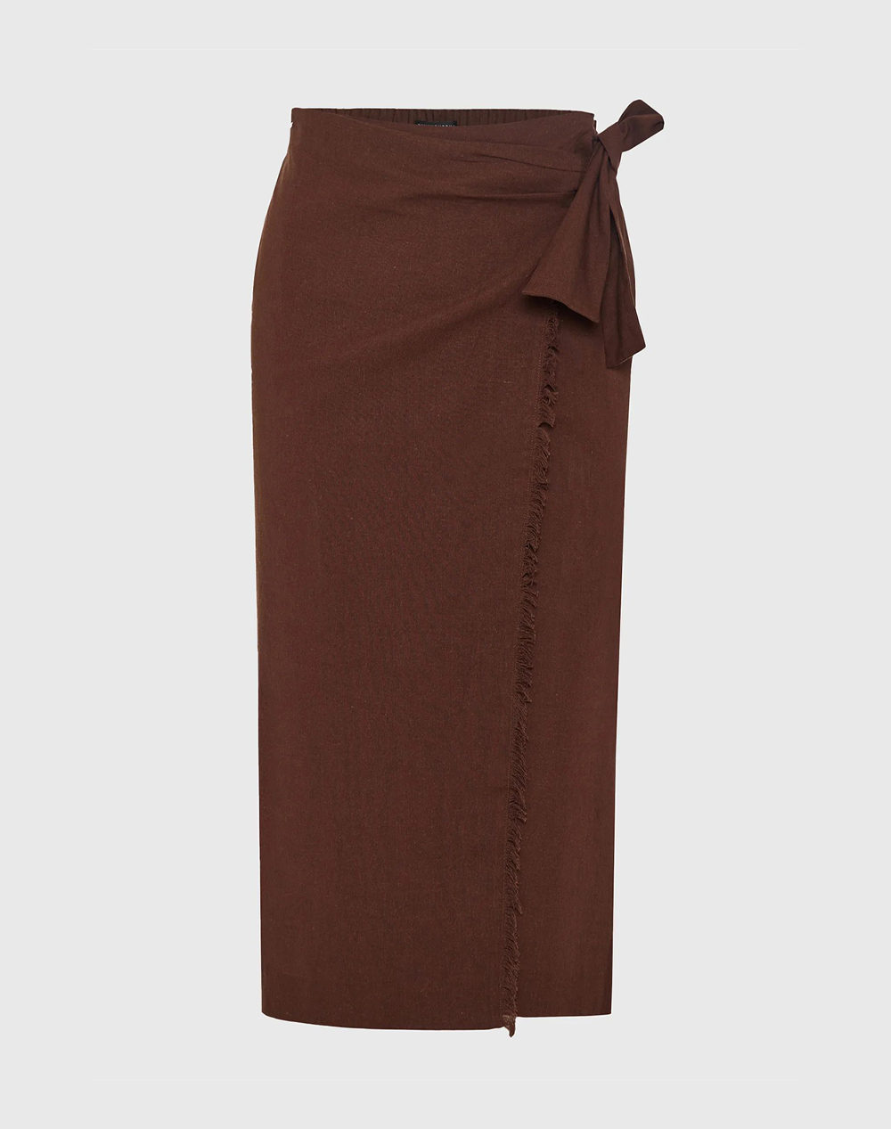 Funky Buddha Skirts Γυναικα Ρουχα Φουστες Brown Βισκοζλινο Fbl013 114 14 Coconut Shell