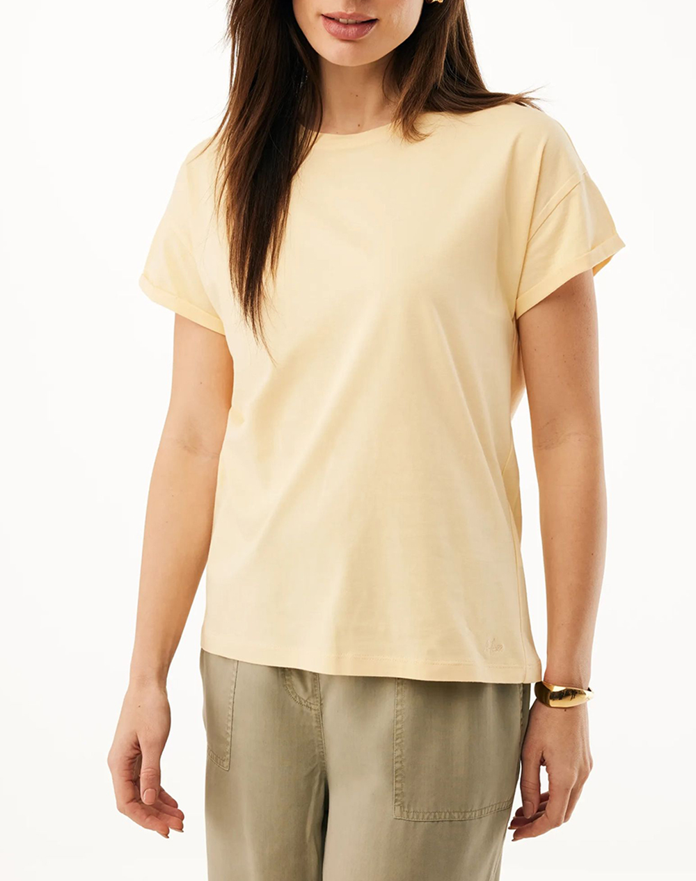 Mexx Fay Regular T Shirt Γυναικα Ρουχα Μπλουζες Τ Shirt Lightyellow Βαμβακι Mf007803761w 120715 - Koolfly