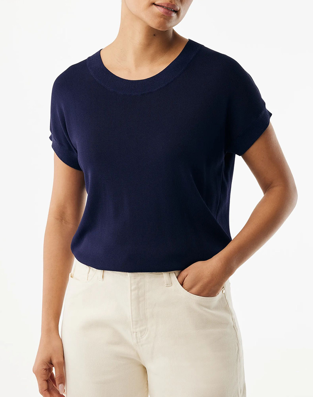 Μεχχ Knitted Top Γυναικα Ρουχα Μπλουζες Πλεκτα Midnightblue Βισκοζσυνθετικο Mf006605261W 193920