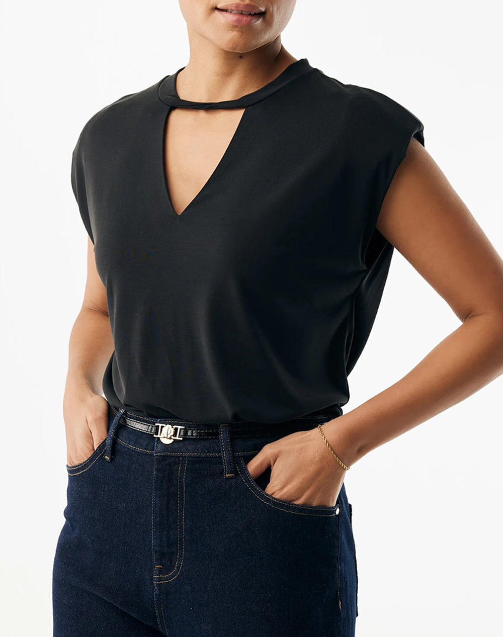 Mexx Twisted Neckline Top Γυναικα Ρουχα Μπλουζες Τοπ/Κορμακια Black Συνθετικο Mf007701761W 193911