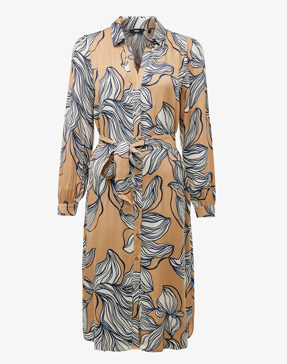 Mexx Graphic Flower Print Dress Γυναικα Ρουχα Φορεματα Multi Βισκοζ Mf006300461w 300007 - Koolfly
