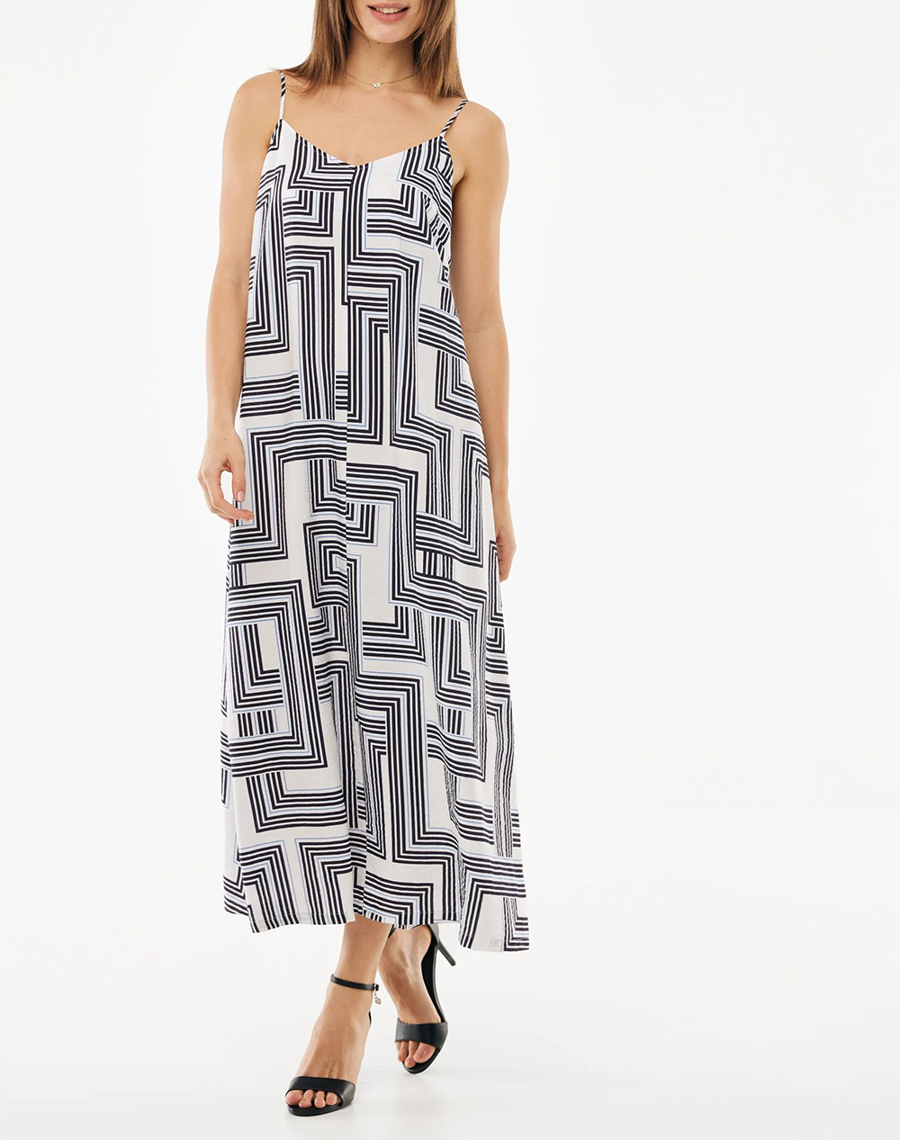Mexx Geo Print Slip Dress Γυναικα Ρουχα Φορεματα Multi Βισκοζσυνθετικο Mf006302661W 300007