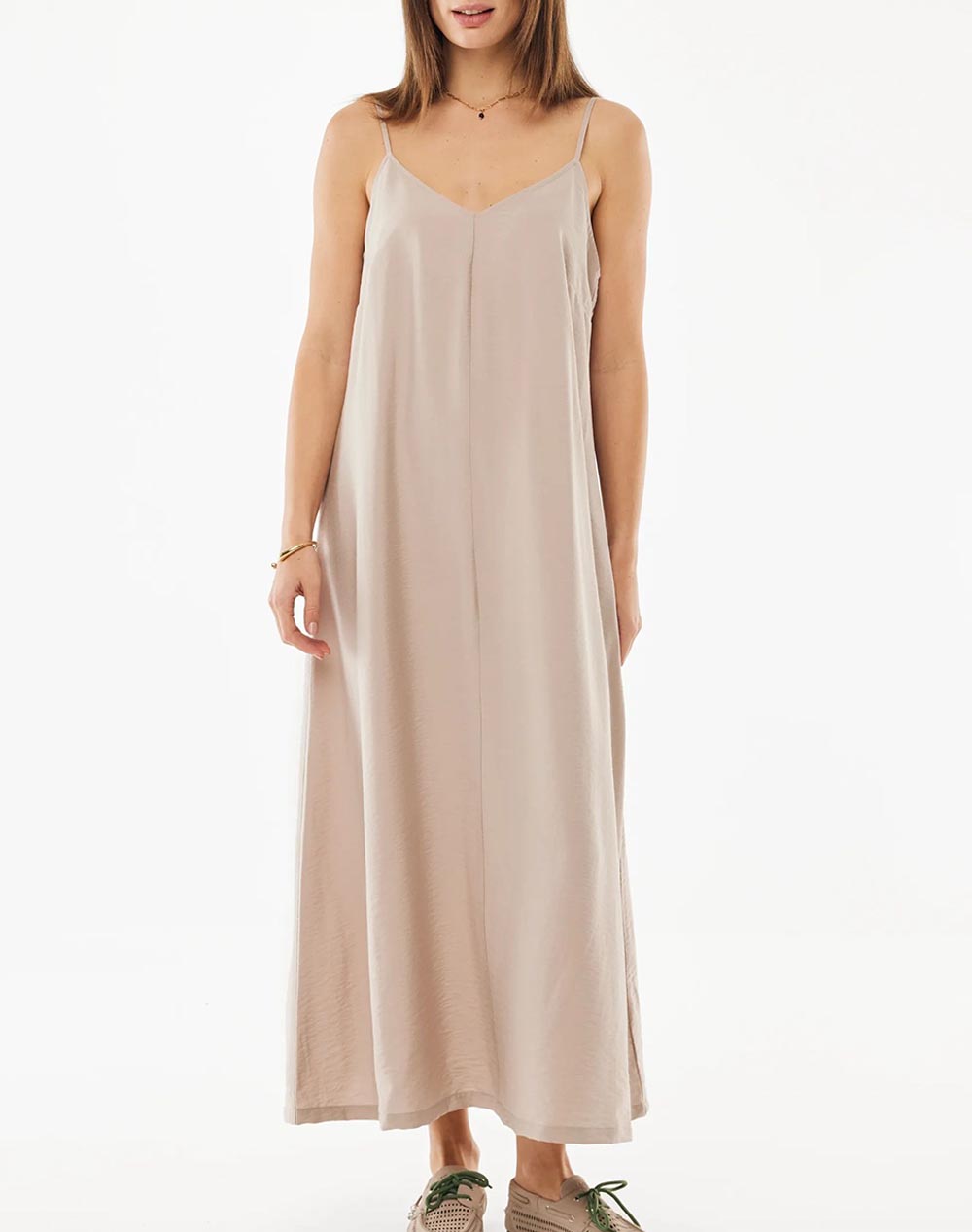 Mexx Hammered Slip Dress Γυναικα Ρουχα Φορεματα Sandybrown Βισκοζ,Συνθετικο Mf006302561w 160906 - Koolfly