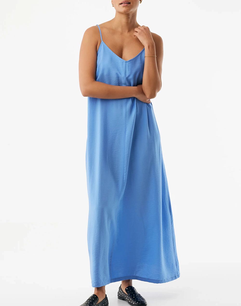 Mexx Hammered Slip Dress Γυναικα Ρουχα Φορεματα Skyblue Βισκοζσυνθετικο Mf006302561W 164032