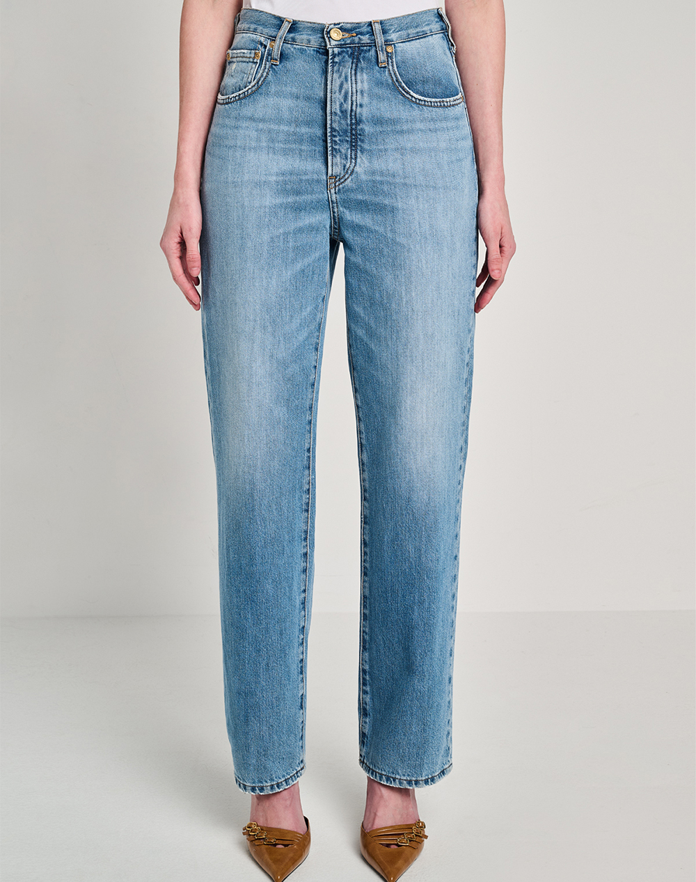 Staff Lea Wmn Pant Γυναικα Ρουχα Παντελονια Jean/5P/Cargo Denimlightblue Βαμβακι 5 909.040.B3.055 .00