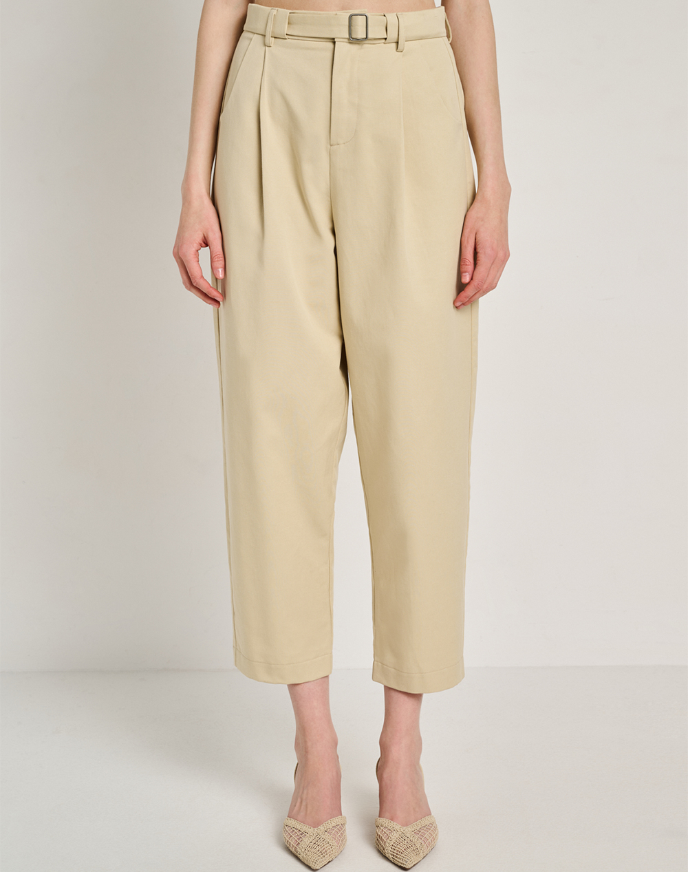 Staff Olivia Ηιghwaist Pant Cotton Tencel Γυναικα Ρουχα Παντελονια Chinos Biege Βαμβακισυνθετικο 60 005.055 Ν0033
