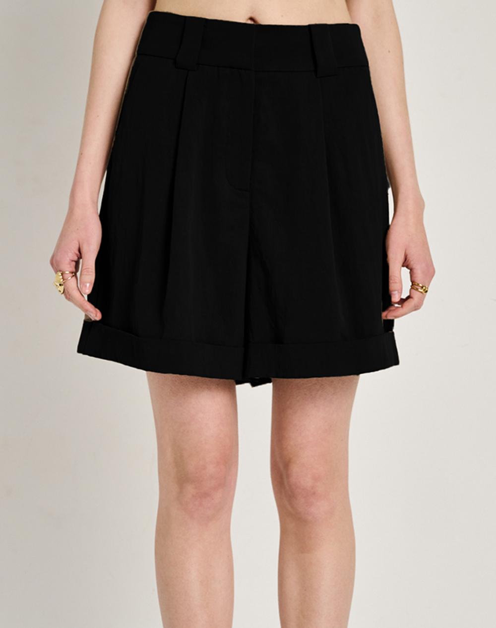 Staff Happy Short Pant Lyocell Nylon Γυναικα Ρουχα Σορτς / Βερμουδες Βερμουδες Black Συνθετικο 60 301.055 Ν0090