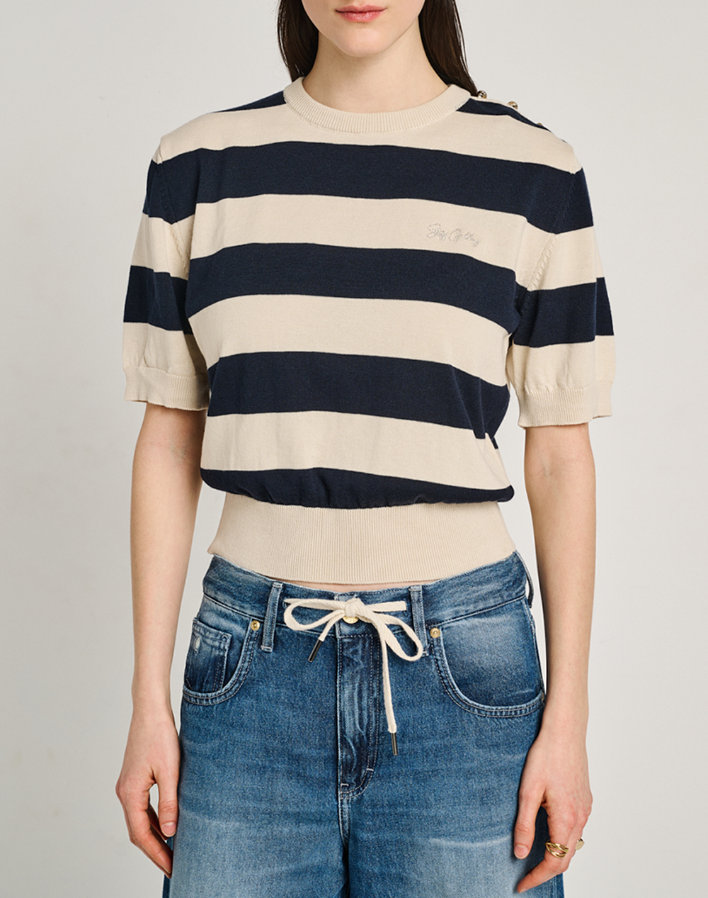 Staff Eleanor Short Sleeve Knit Γυναικα Ρουχα Μπλουζες Πλεκτα Multi Βαμβακισυνθετικο 63 200.055 Ν0000