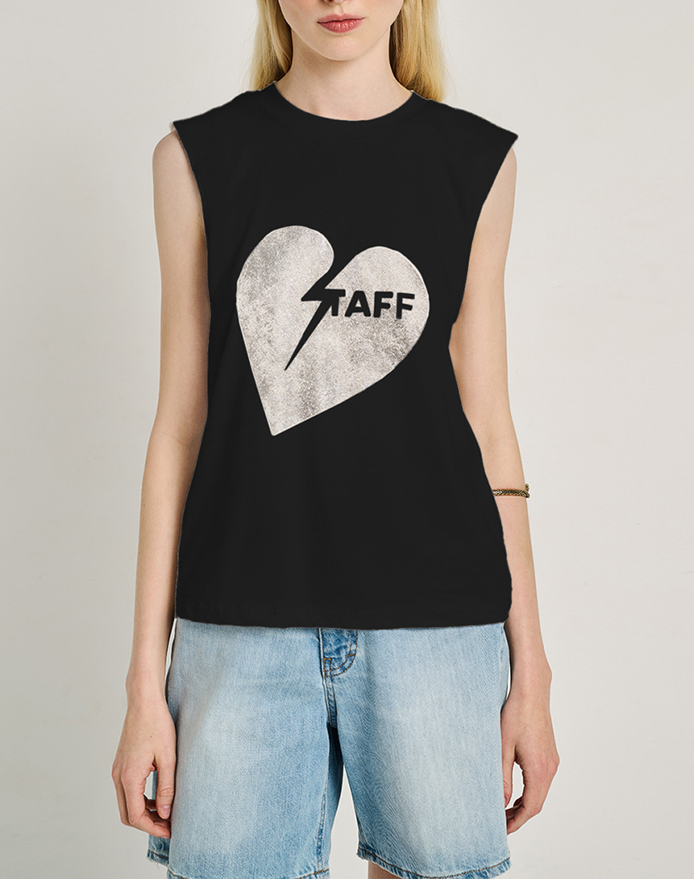 Staff Υοκο Sleeveless Top Cotton Γυναικα Ρουχα Μπλουζες Τοπ/Κορμακια Black Βαμβακι 63 402.055 Ν0090