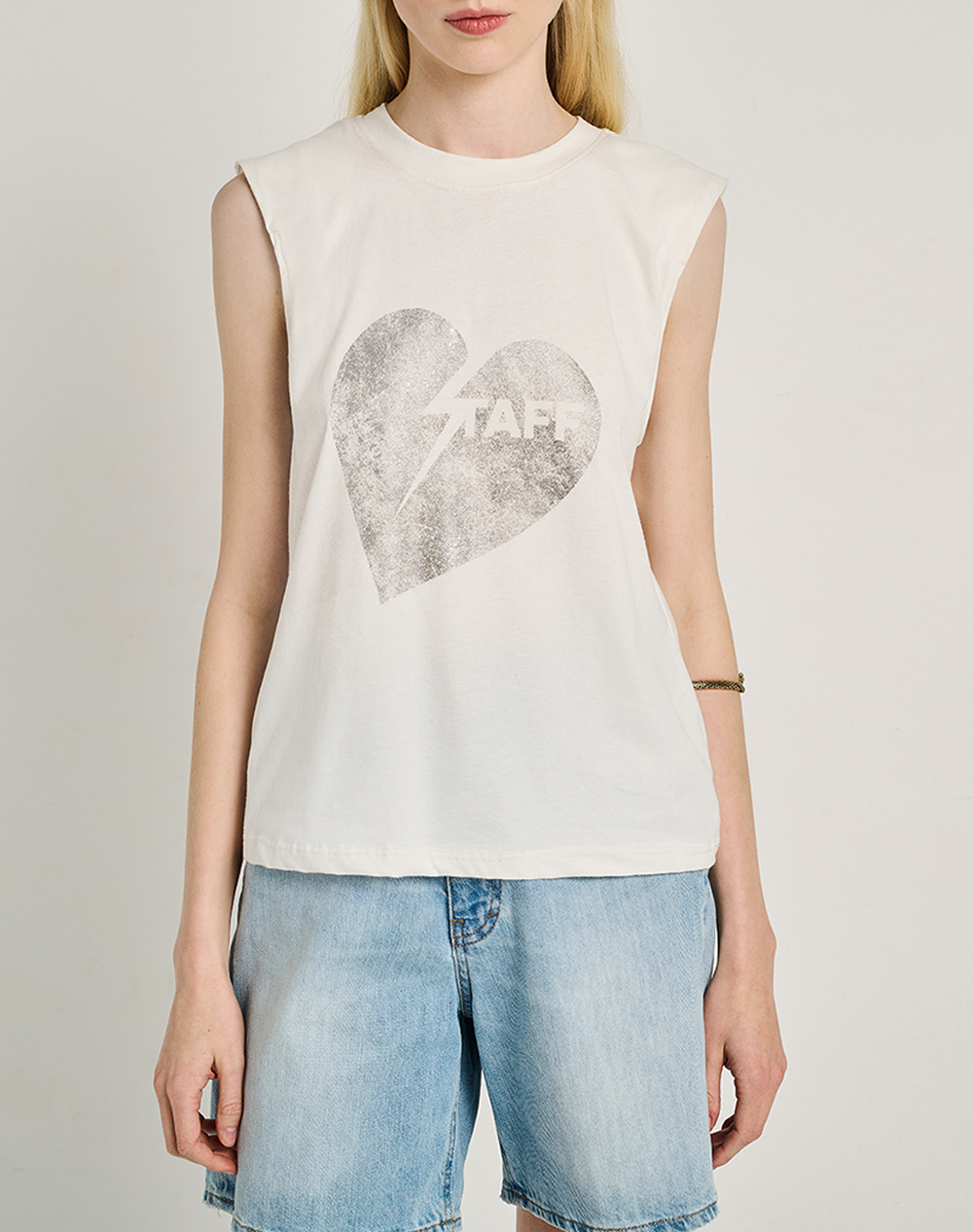 Staff Υοκο Sleeveless Top Cotton Γυναικα Ρουχα Μπλουζες Τοπ/Κορμακια Offwhite Βαμβακι 63 402.055 Ν0010