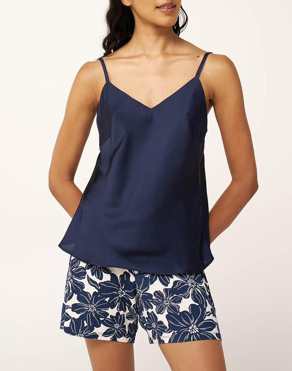 Vamp Πυζαμακι Γυναικα Homewear Πιτζαμες Navyblue Βισκοζμε Ελαστανσυνθετικο 24107 303